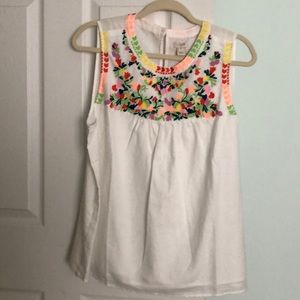 New JCrew sleeveless top